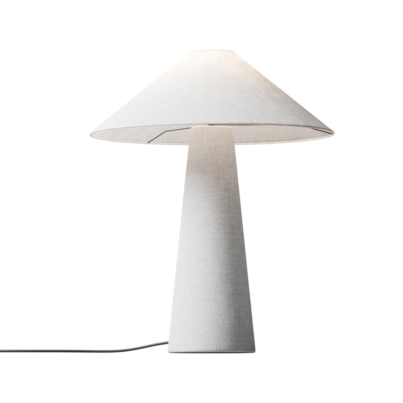Grote tafellamp Ilena van linnen - Image 7