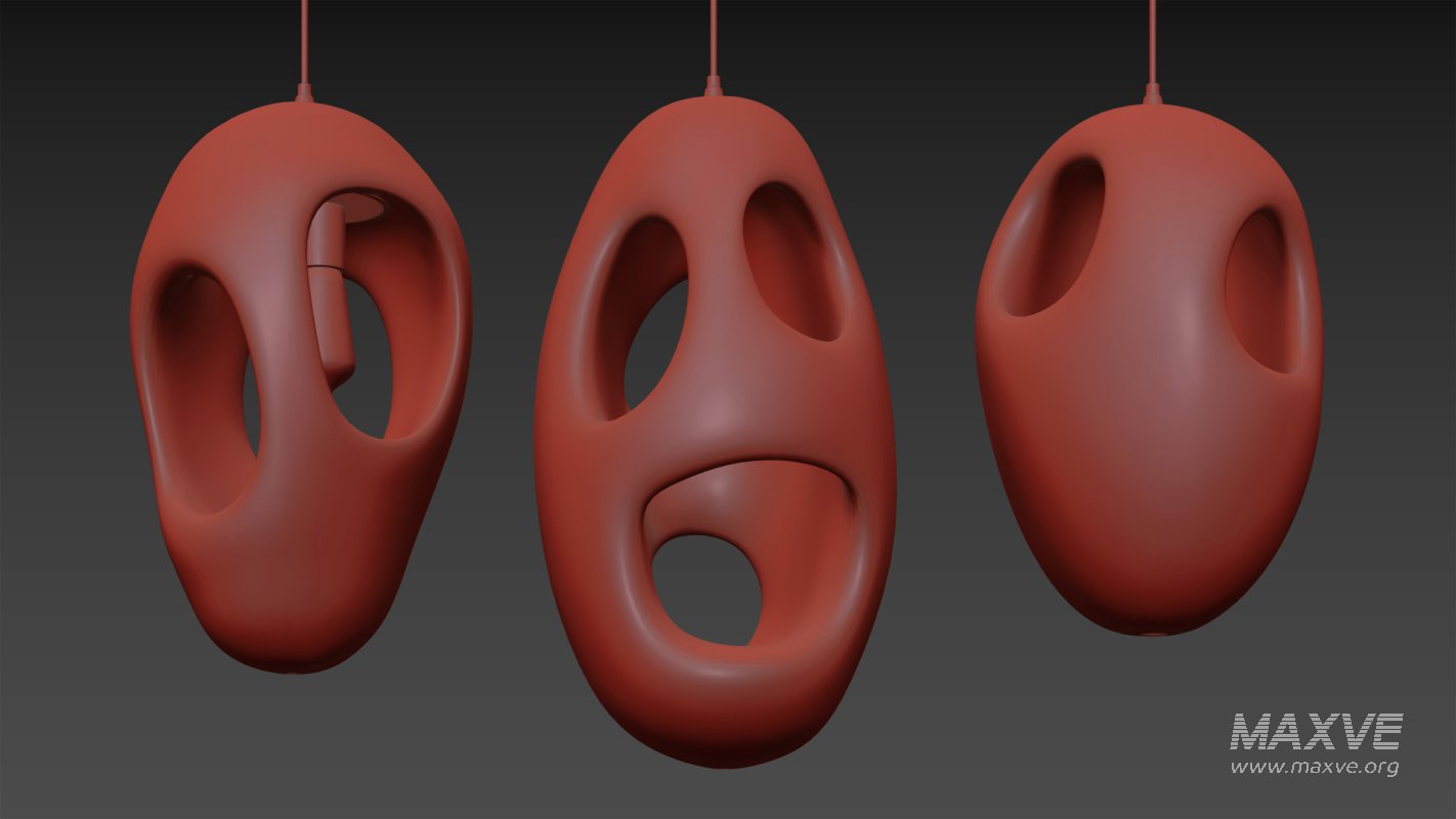 Sculptural Japandi Pendant light - Image 4