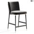 Norrie Forest Green Velvet Dining Counter Stool - Thumbnail 4
