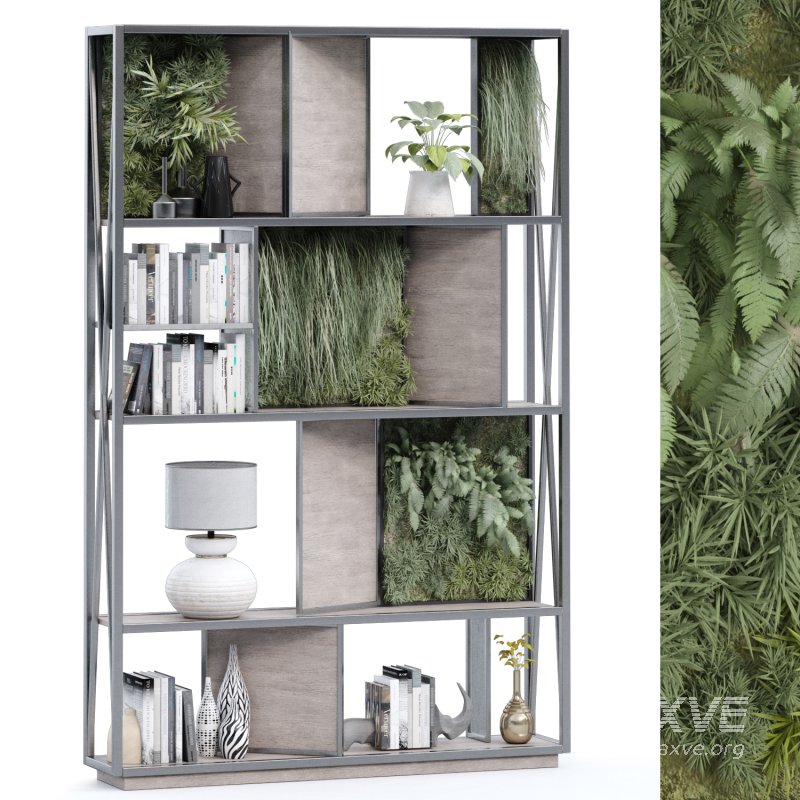 interior plant and decoration partition set 341 - Image 1