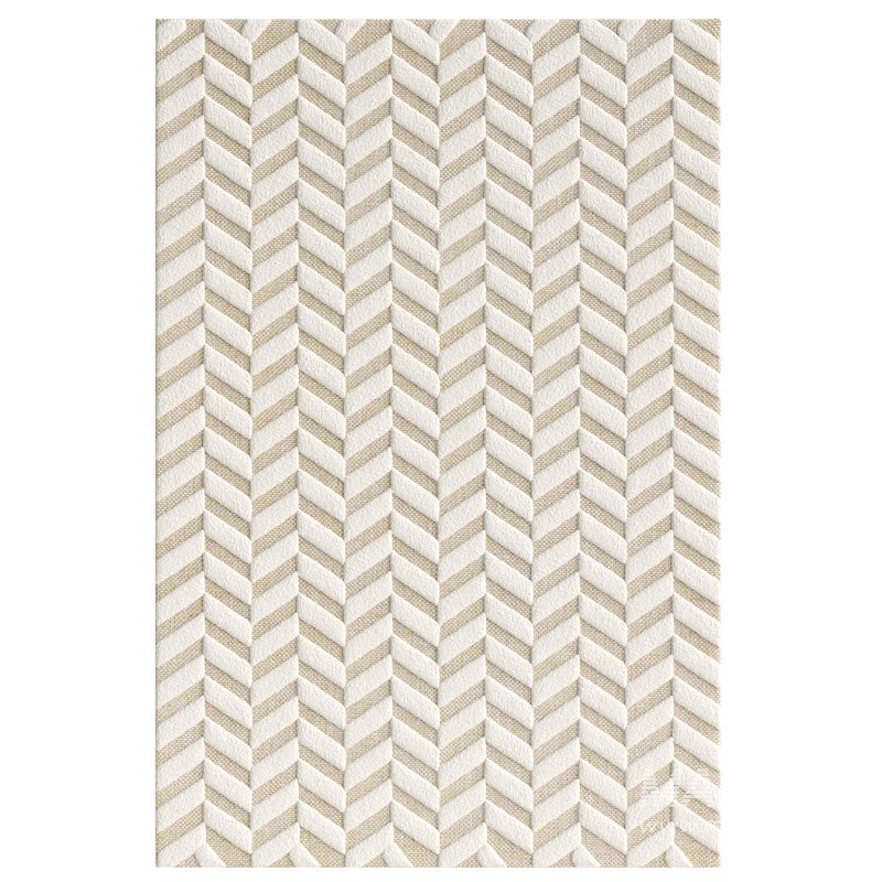 Herringbone Rug White - Image 3