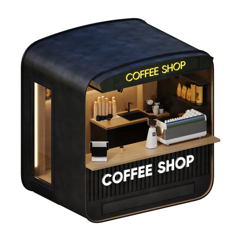 Coffee Shop 01 by Devran3D - Image 4