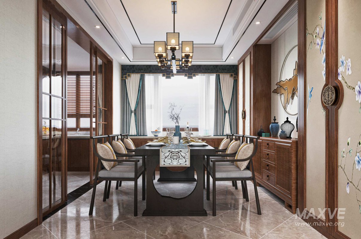 chinese living room dining room office room - Image 4