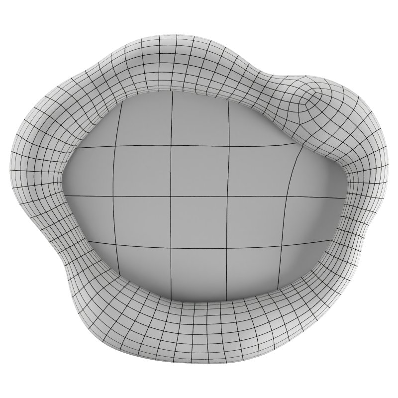 Sculptural wall mirror - Image 1