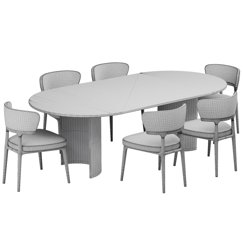 Dinning chair and table240 - Image 2