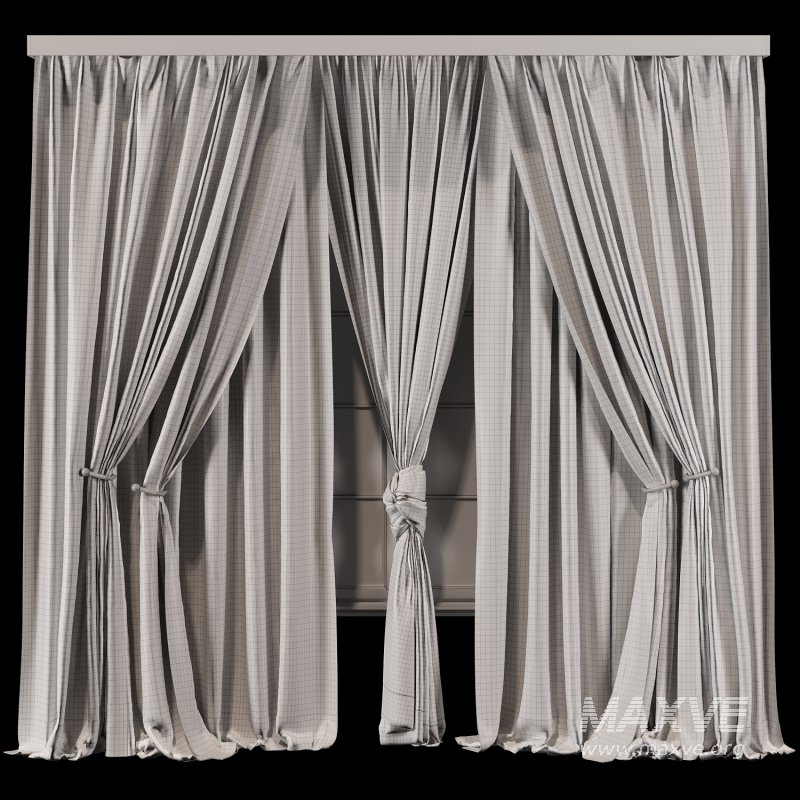 Luxurious Dual Layer Drapes with Shee Curtain 70 - Image 3