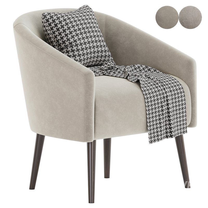 curved nest armchair - Image 5