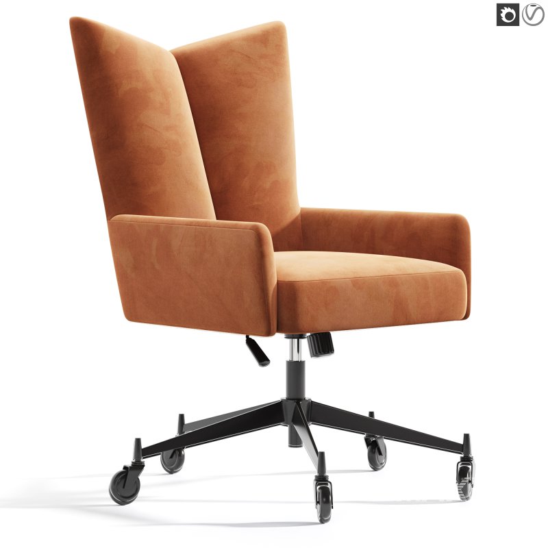 Bowtie Green Boucle Office Chair Model 3002 by Paul McCobb - Image 3