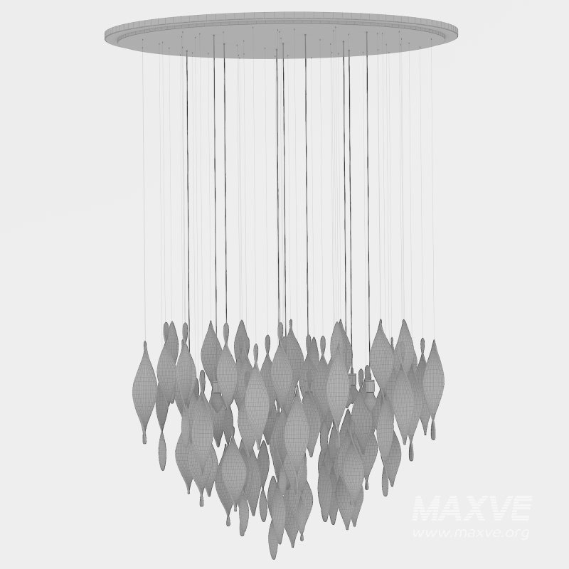 GG Bract Glass Chandelier - Image 11