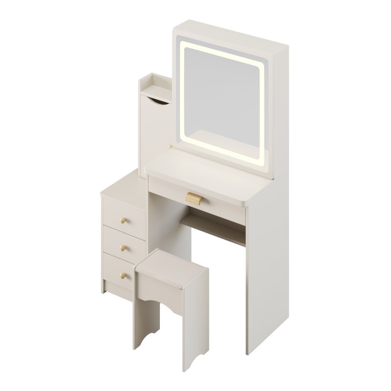 Ensemble coiffeuse et tabouret Vinush - Image 5