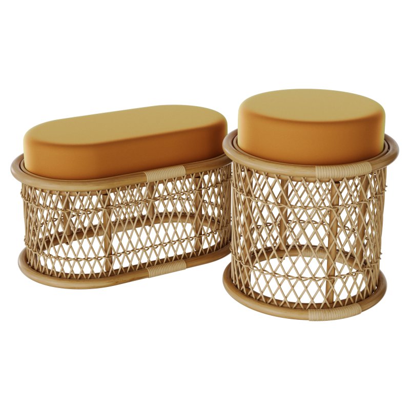 Table and bench BIANCA by Maison Matisse - Image 2