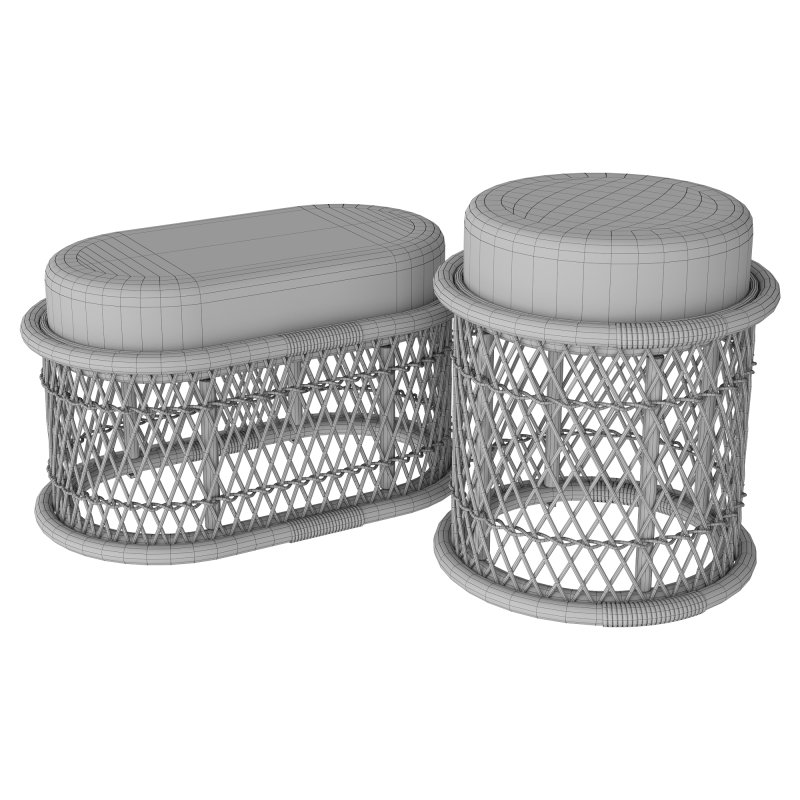 Table and bench BIANCA by Maison Matisse - Image 1