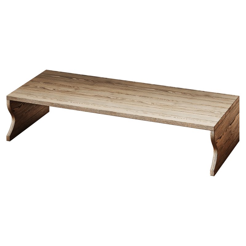 Wood Bench Rustic Look - Image 5