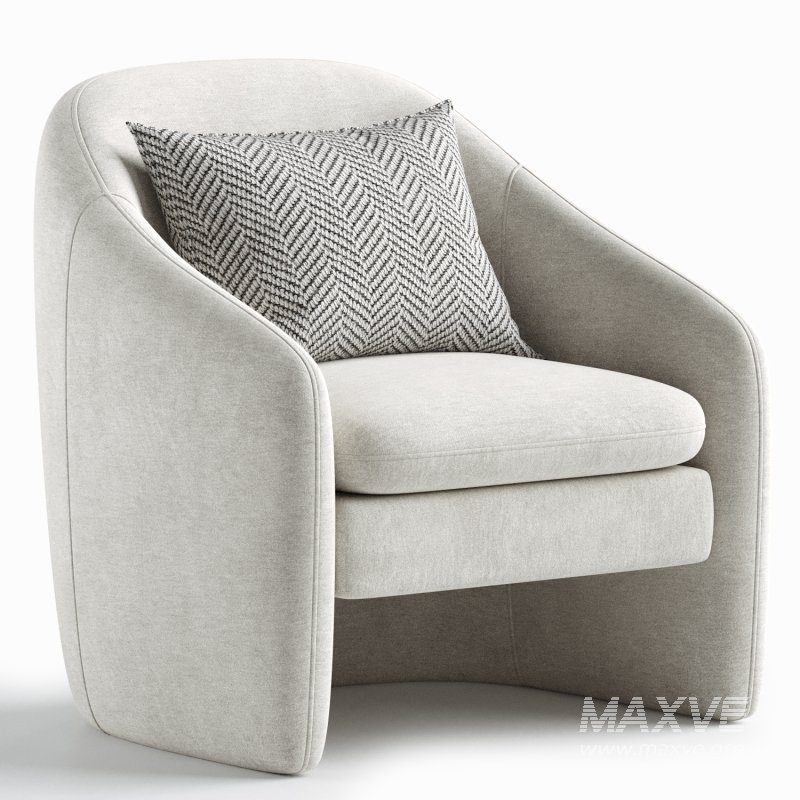 Bajram Upholstered Armchair - Image 3