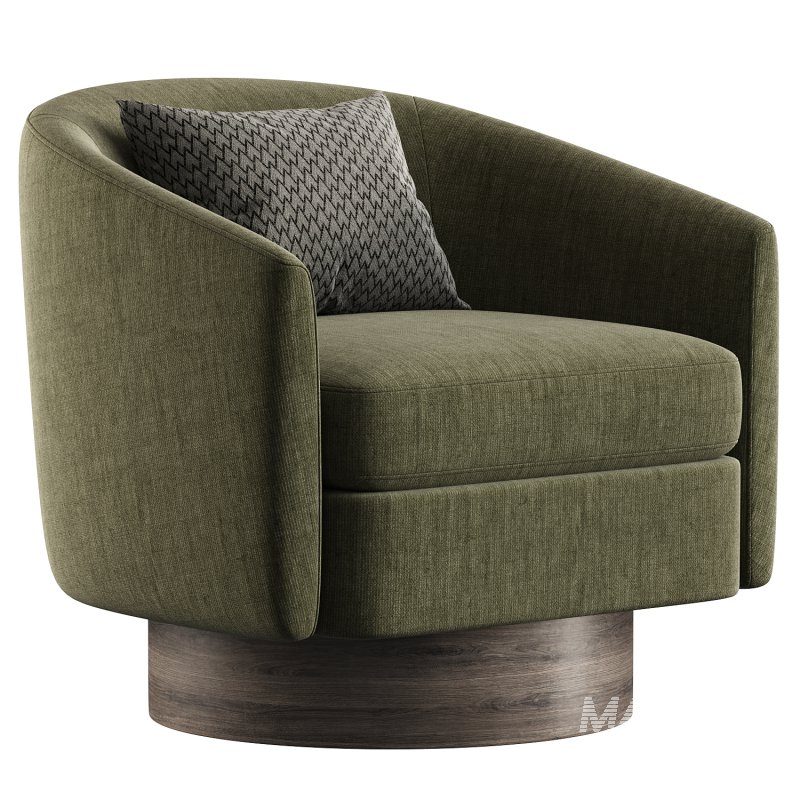 Camino Upholstered Swivel Barrel Chair - Image 4