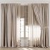 Curtain Set With Linen And Sheer Layer 68 - Thumbnail 1