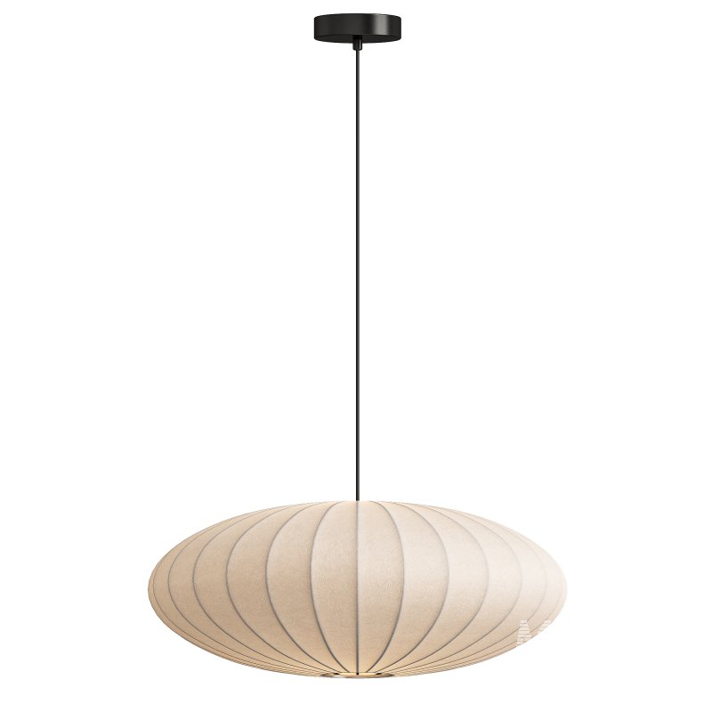Japanese Silk Pendant Light - Image 2
