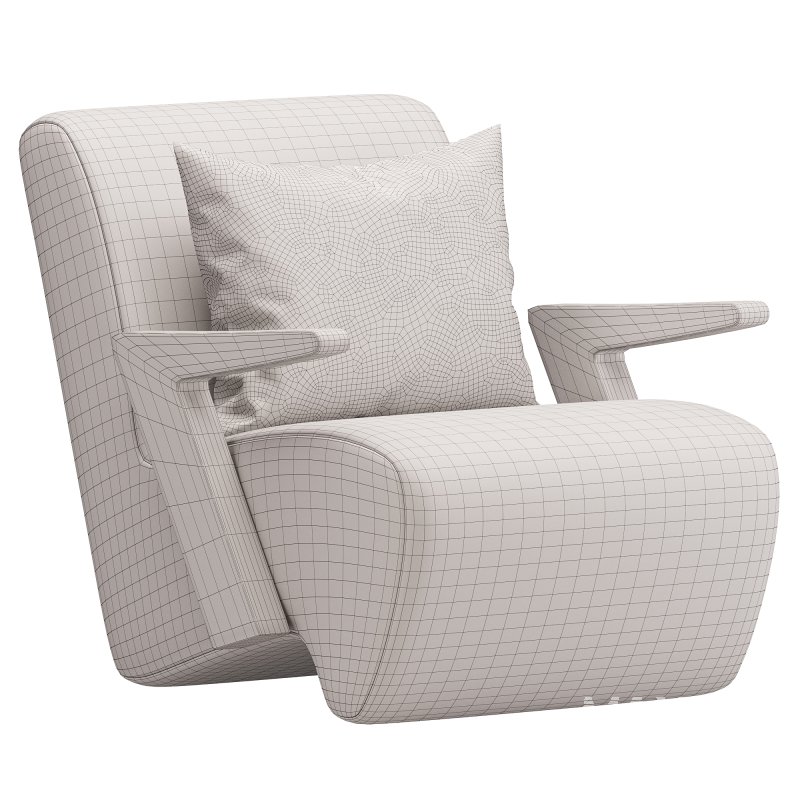 Modern Upholstered Lounge Chair - Image 5