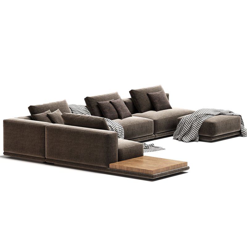 Movie Night 4 Piece Modular Sectional Open - Image 2