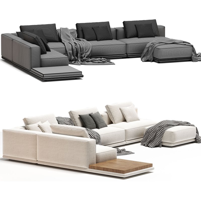 Movie Night 4 Piece Modular Sectional Open - Image 5