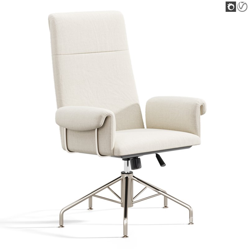 Saviti Olive Velvet Office Chair - Image 2