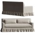 Shabby Chic Dust Ruffle Sofa - Thumbnail 2
