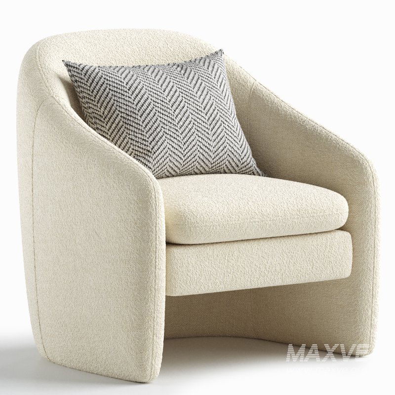 Bajram Upholstered Armchair - Image 1