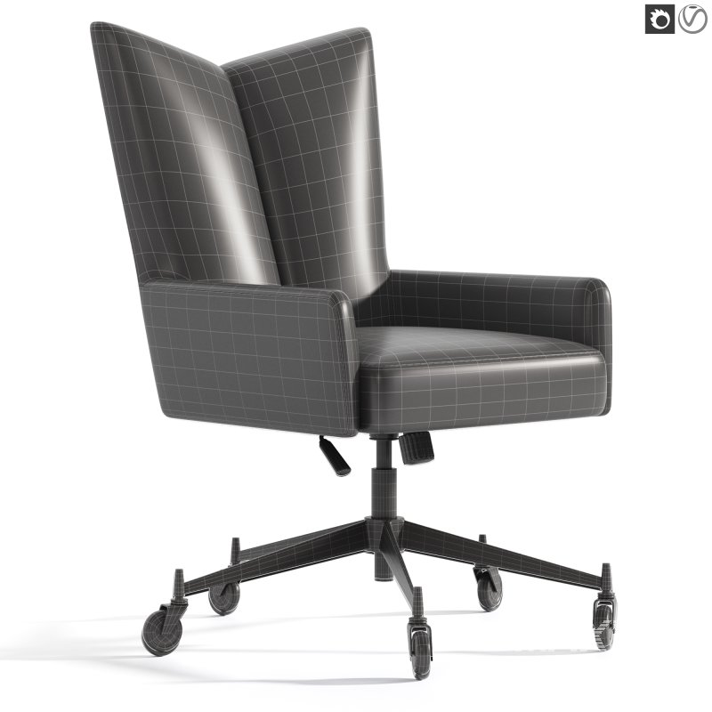 Bowtie Green Boucle Office Chair Model 3002 by Paul McCobb - Image 2