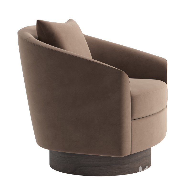 Camino Upholstered Swivel Lounge Chair - Image 3