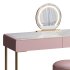 Beige and Gold solid wood Vanity set - Thumbnail 11