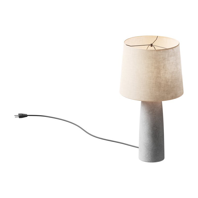 Grote tafellamp Kaya betonnen voet - Image 2