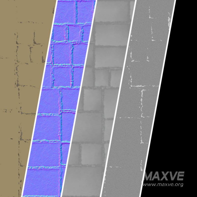 Stone Wall Materials 05- Sbsar Pbr 4k Seamless - Image 3