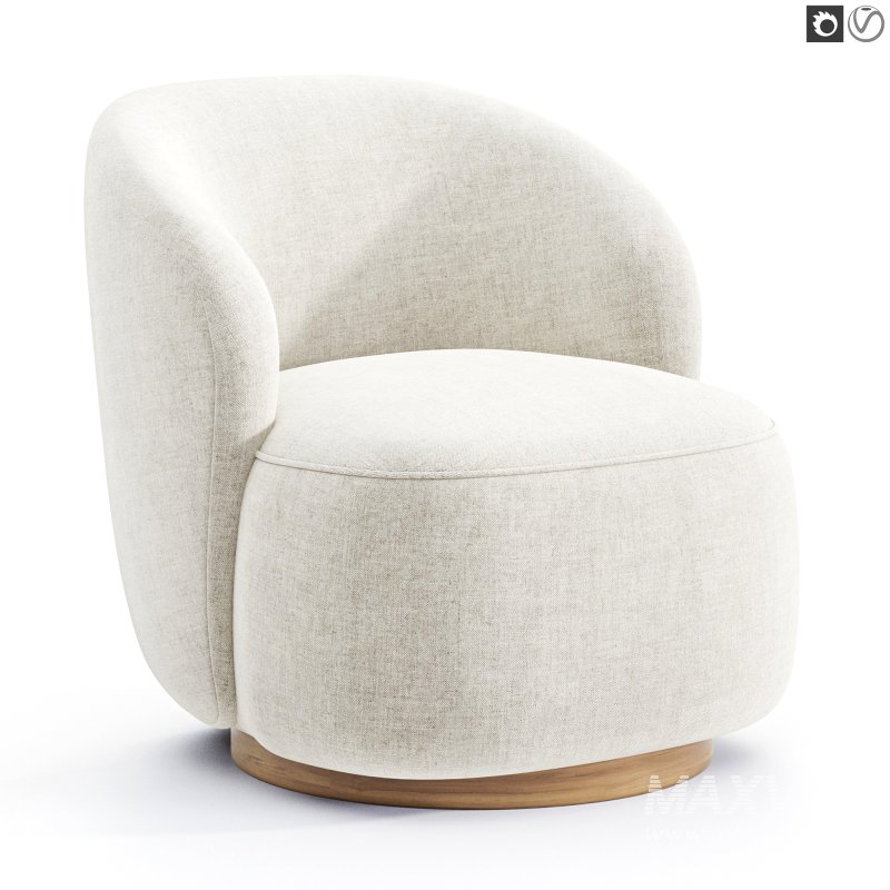 Sienna Fabric Swivel Armchair - Image 5