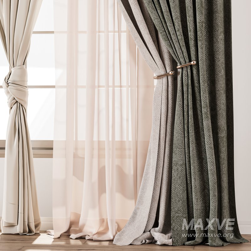 Luxurious Dual Layer Drapes with Shee Curtain 70 - Image 5