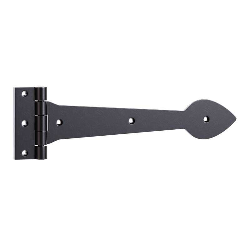 Black Wrought Iron Door Strap - Image 4