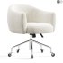 Ellessi Peppered Grey Boucle Swivel Office Chair - Thumbnail 2