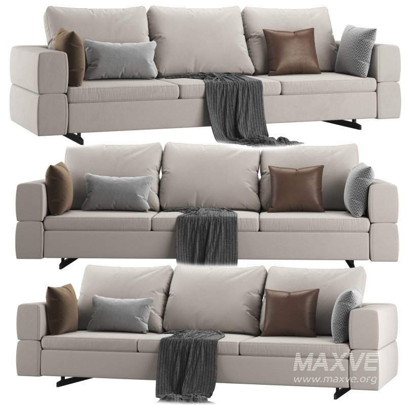 Bonaldo Ever More 3 Seats Sofa - Image 1