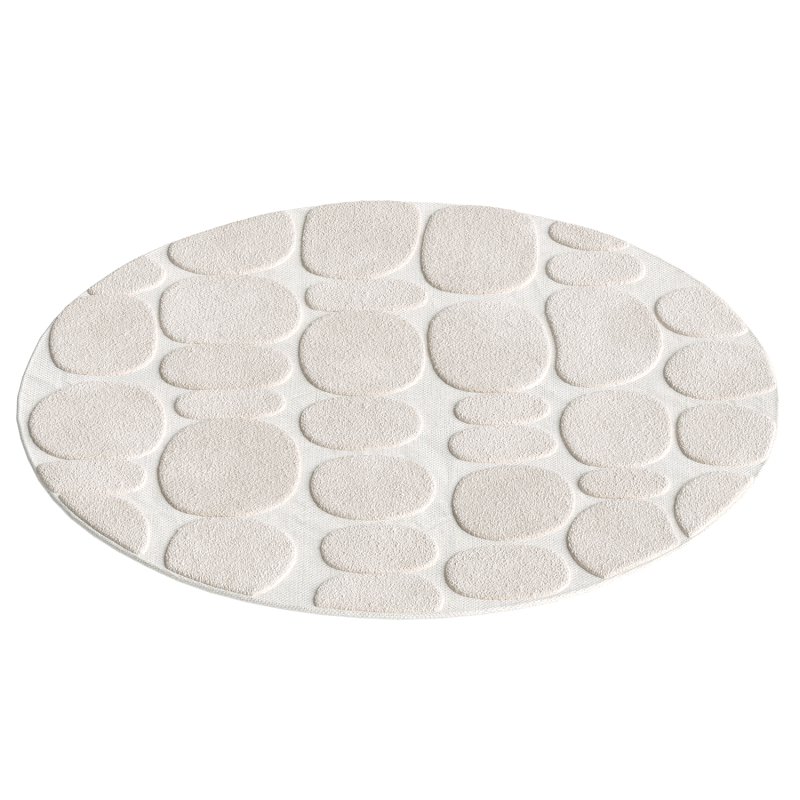 Jacinta Ivory Abstract Round Rug - Image 3