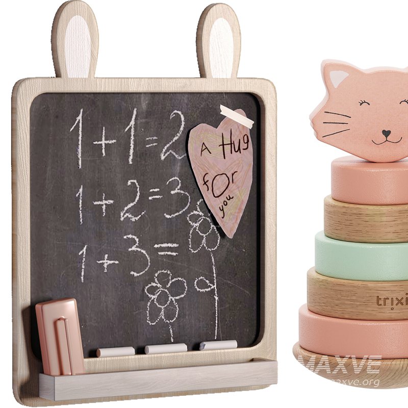 Vertbaudet Chalkboard and Decorative Set for Teenagers and Kids - Image 1