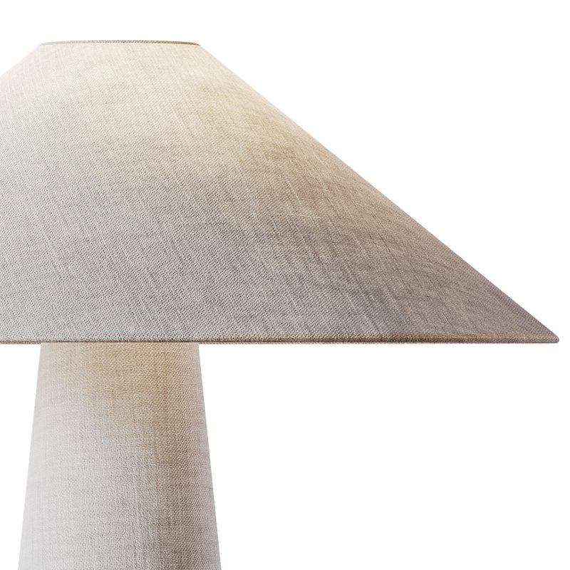 Grote tafellamp Ilena van linnen - Image 11