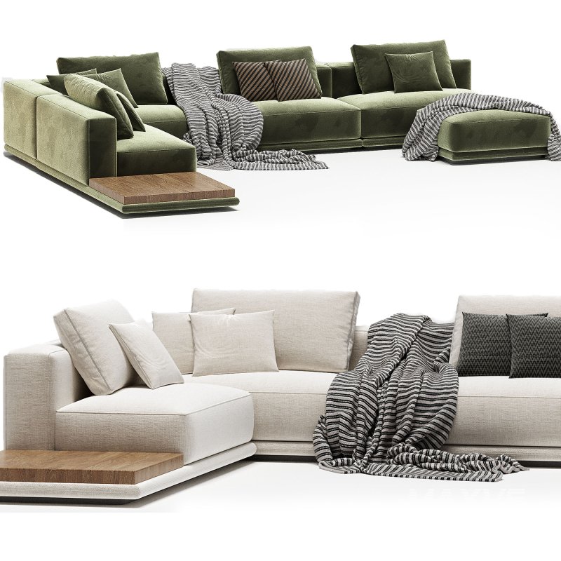 Movie Night 4 Piece Modular Sectional Open - Image 3