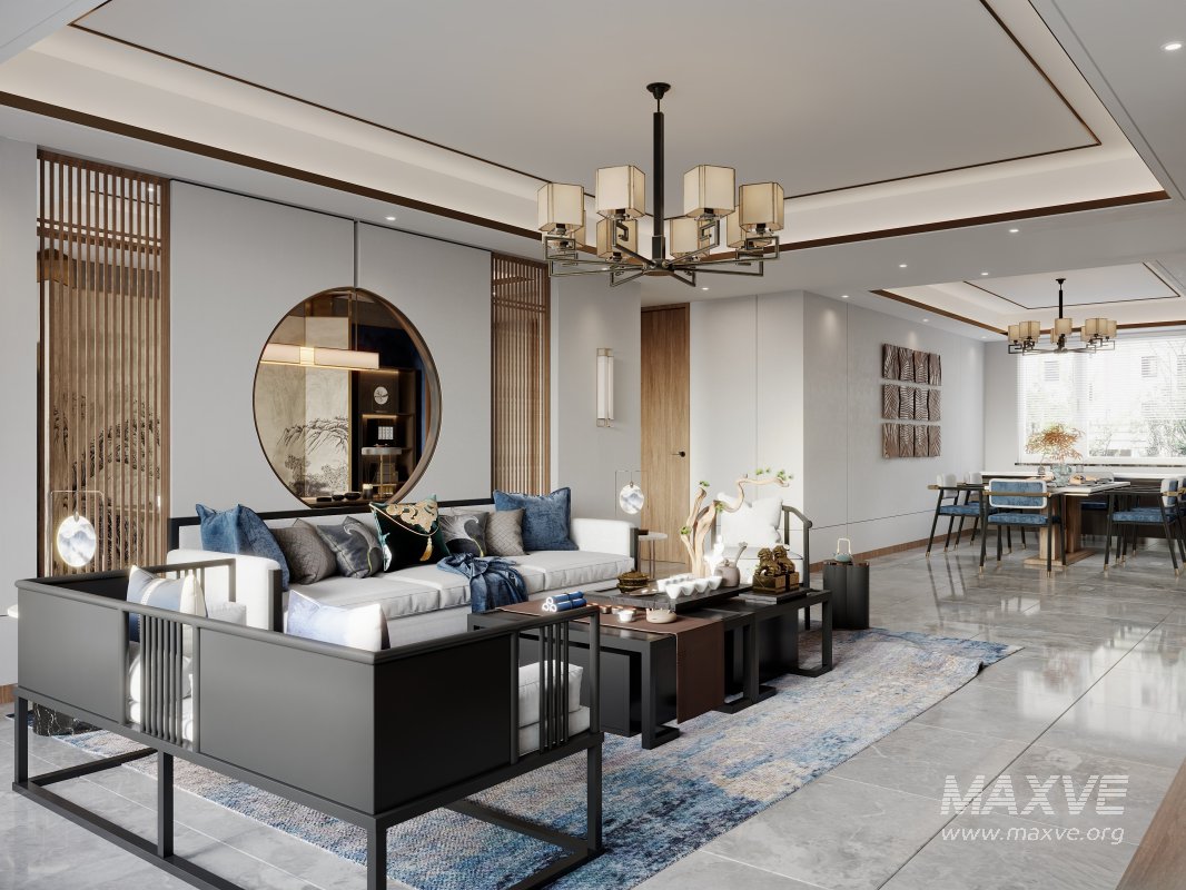 chinese living room dining room office room - Image 4