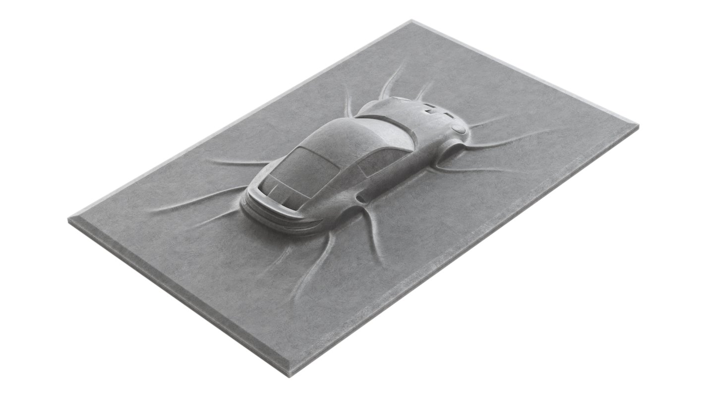 Porsche 911 GTS wall sculpture - Image 2