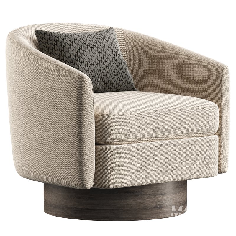 Camino Upholstered Swivel Barrel Chair - Image 3