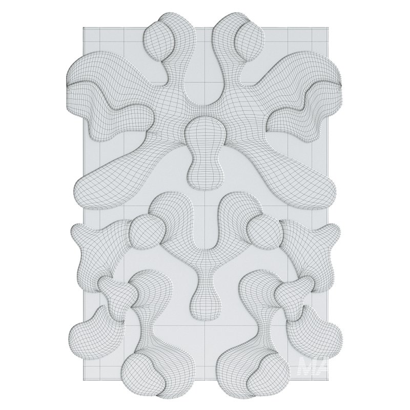 Exclusive Blue Large Blot Rug - Image 3