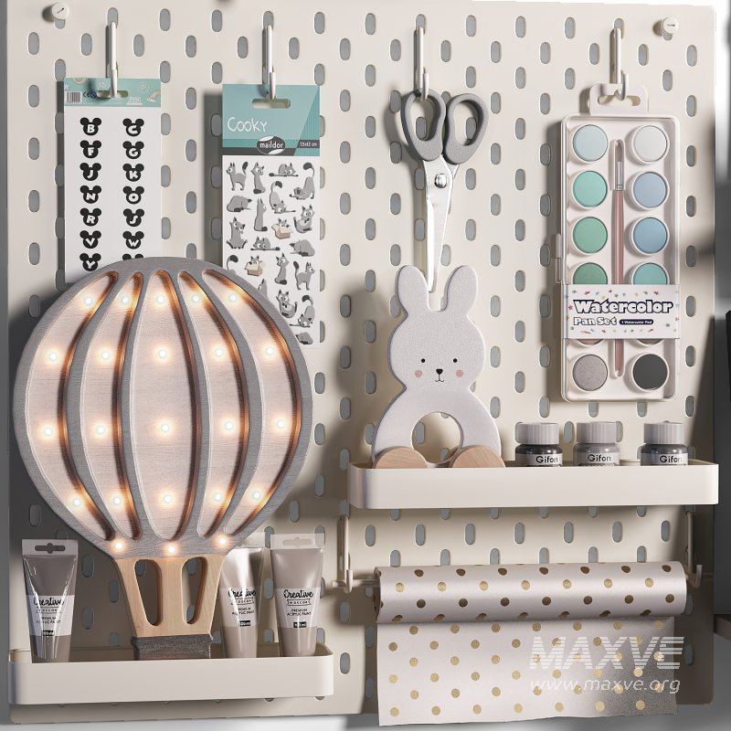 Ikea SKADIS Pegboard , Toy and Decoration for Teenagers and Kids 13 - Image 5