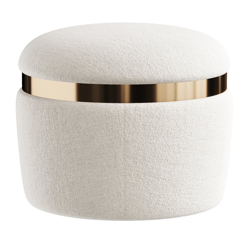 gold pouf - Image 5