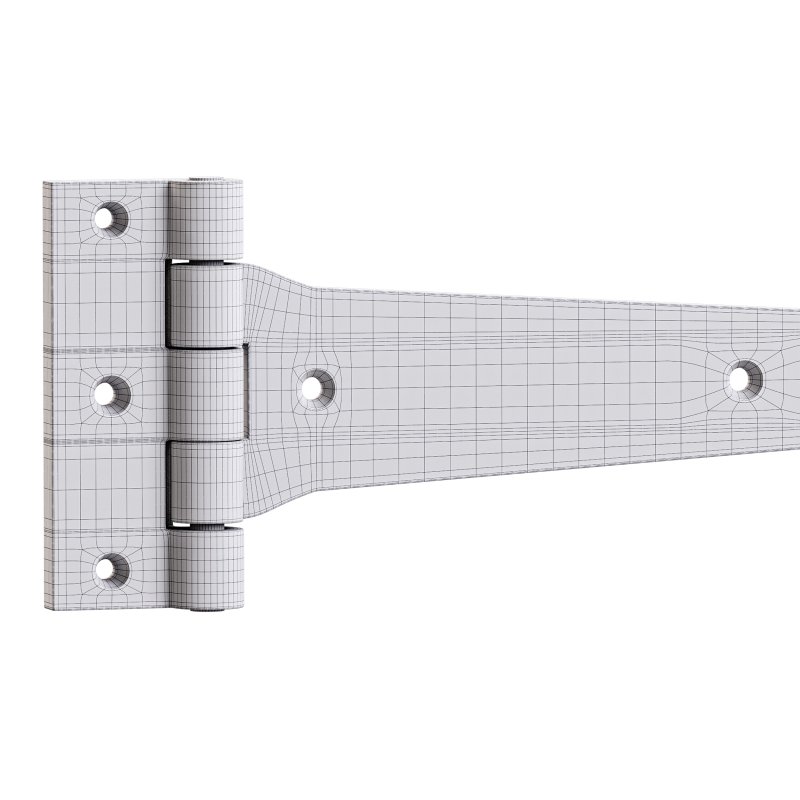 Black Wrought Iron Door Strap - Image 14