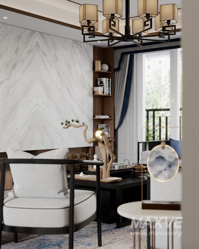 chinese living room dining room office room - Image 3