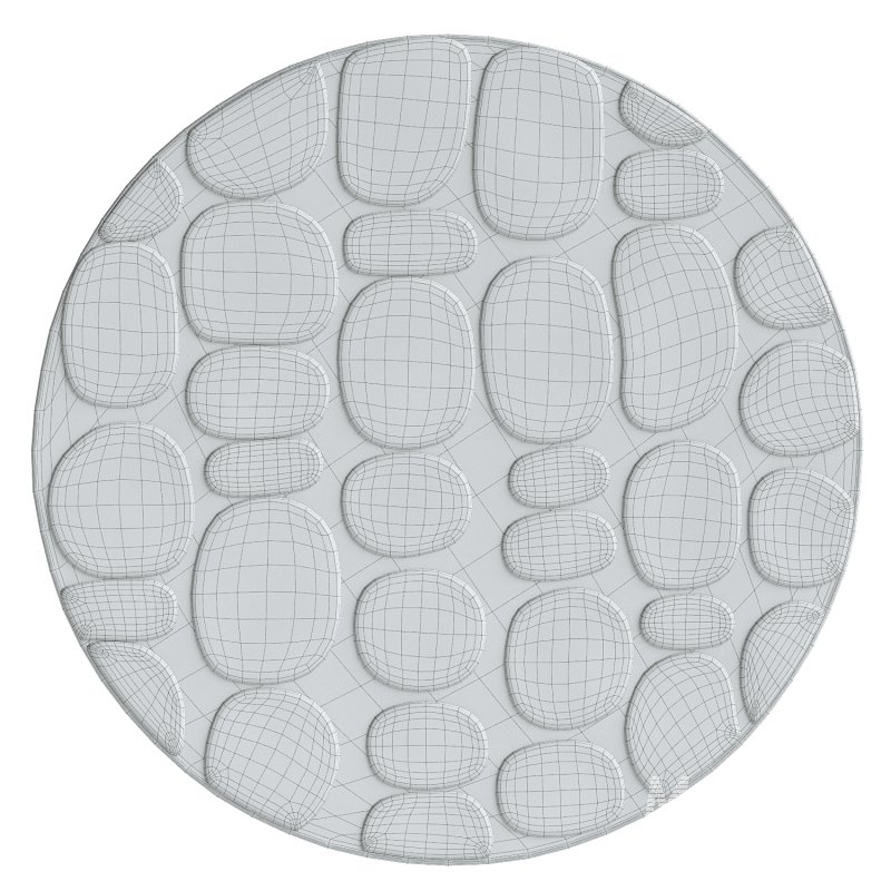 Jacinta Ivory Abstract Round Rug - Image 2